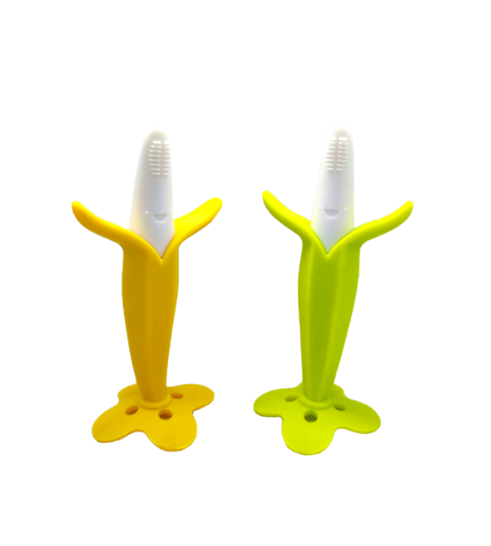 Banana Silicone Baby Teether Toothbrush