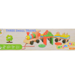 Three Small Wooden Train