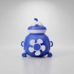 Fun Submarine Toy Water Bottle with Straw
