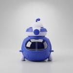 Fun Submarine Toy Water Bottle with Straw