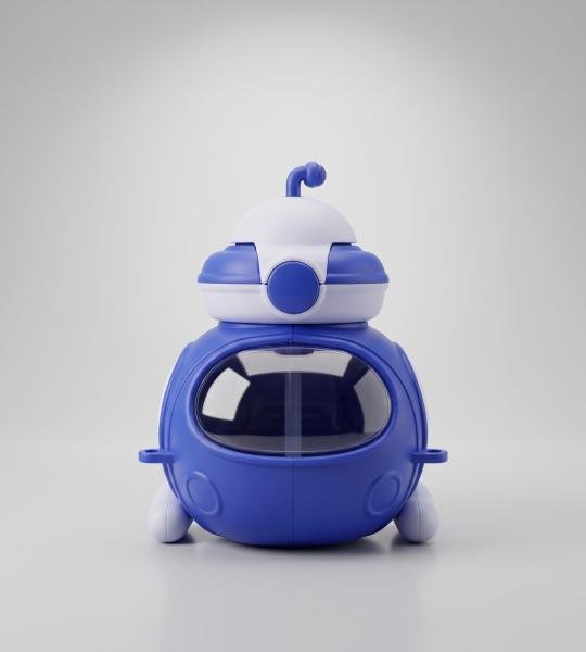 Fun Submarine Toy Water Bottle with Straw