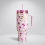 40 oz Floral Dream Insulated Tumbler with Straw