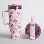 40 oz Floral Dream Insulated Tumbler with Straw
