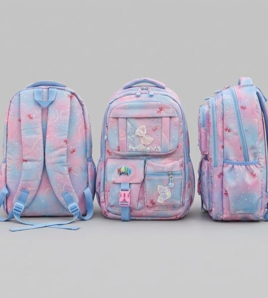 Girls Kawaii Multi-Pocket Backpack