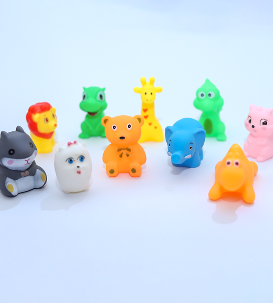 Baby Soft Rubber Squeaking Water Toys