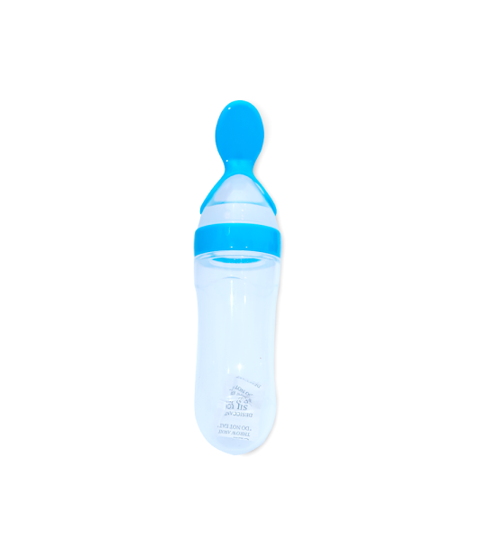 Silicone Squeeze Baby Feeder Spoon Bottle